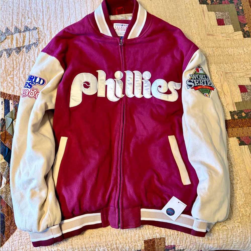 Licensed MLB Phillies Varsity/Bomber Jacket